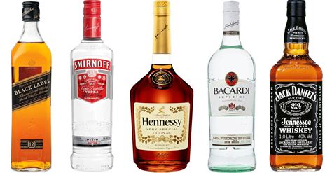 most popular bottles of liquor